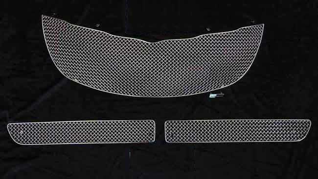 Crossfire chrome mesh grille set